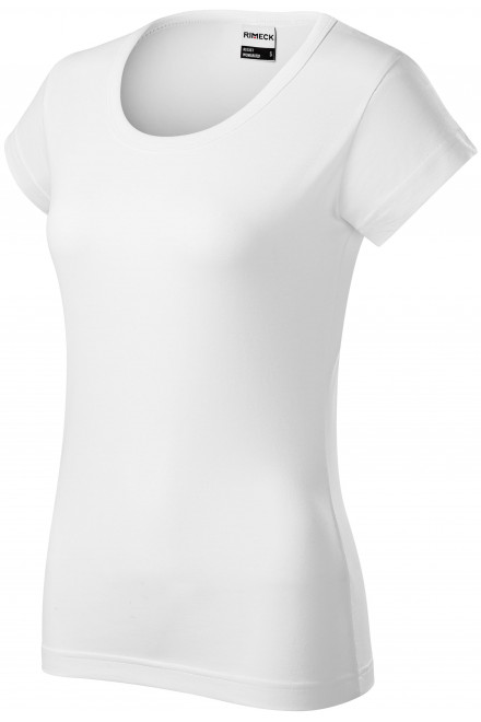 Levné odolné dámské tričko tlustší, bílá, levná odolná trička