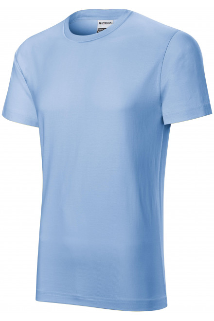 Levné odolné pánské tričko, nebeská modrá, levná bavlněná trička