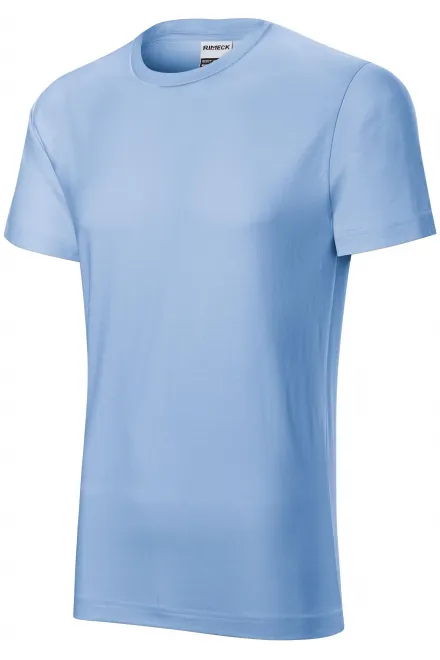 Levné odolné pánské tričko, nebeská modrá