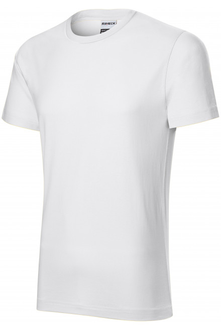 Levné odolné pánské tričko tlustší, bílá, levná odolná trička