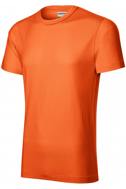 Levné odolné pánské tričko tlustší, oranžová