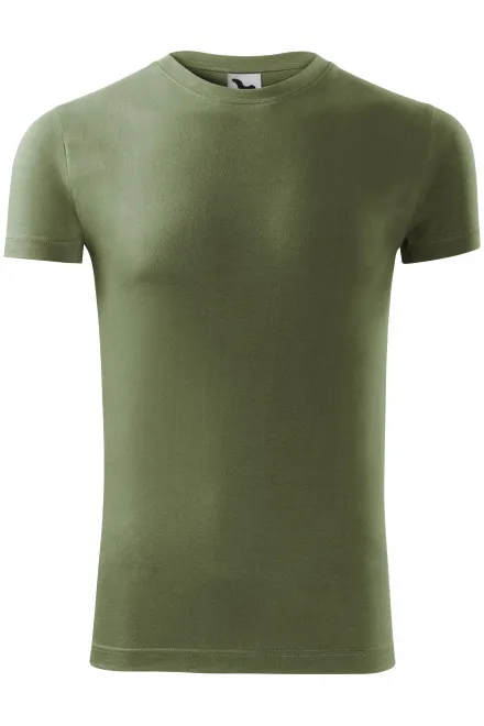 Levné pánské módní tričko - khaki, 2XL