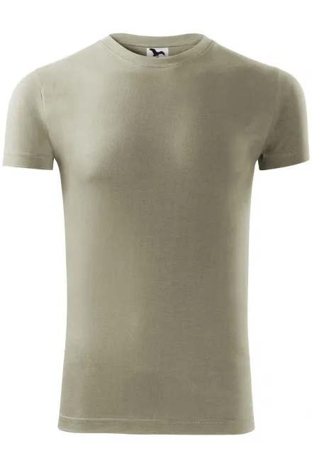 Levné pánské módní tričko - svetlá khaki, 2XL