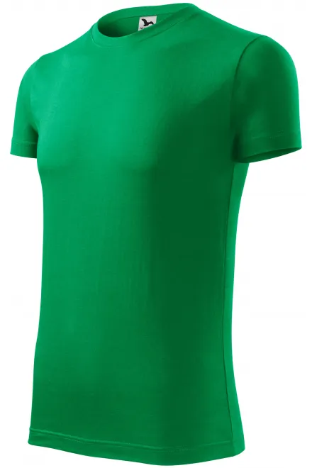 Levné pánské módní tričko, trávově zelená