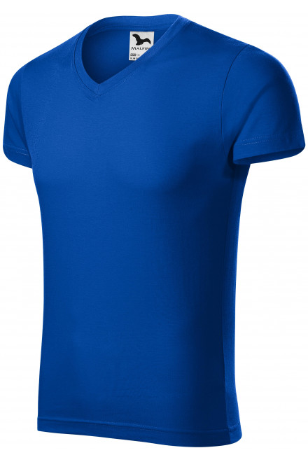 Levné pánské přiléhavé tričko, kráľovská modrá, levná modrá trička