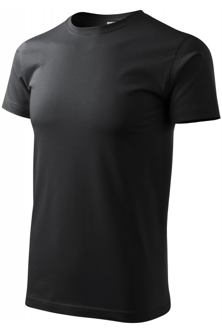 Levné pánské triko jednoduché, ebony gray, levná pánská trička