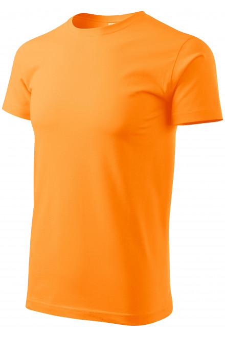 Levné pánské triko jednoduché, mandarinková oranžová, levná pánská trička