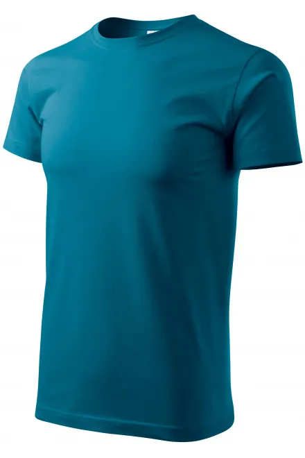 Levné pánské triko jednoduché, petrol blue