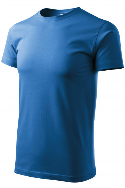 Levné pánské triko jednoduché, světlemodrá, levná trička s krátkými rukávy