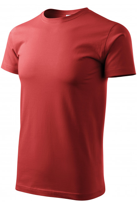 Levné pánské triko jednoduché, bordó, levná pánská trička
