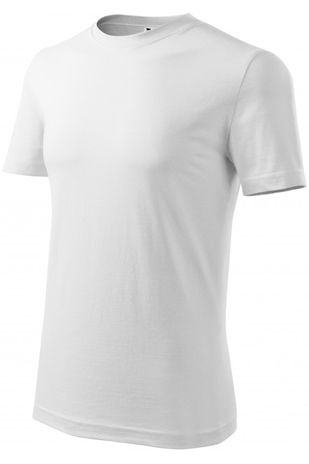 Levné pánské triko klasické, bílá, levná trička
