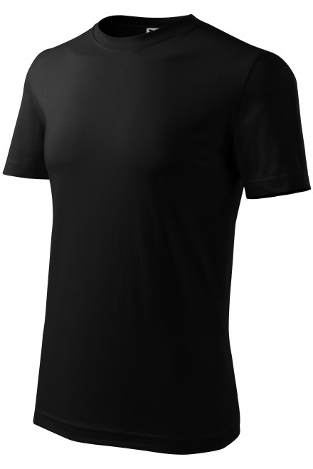 Levné pánské triko klasické, černá, levná trička na potisk