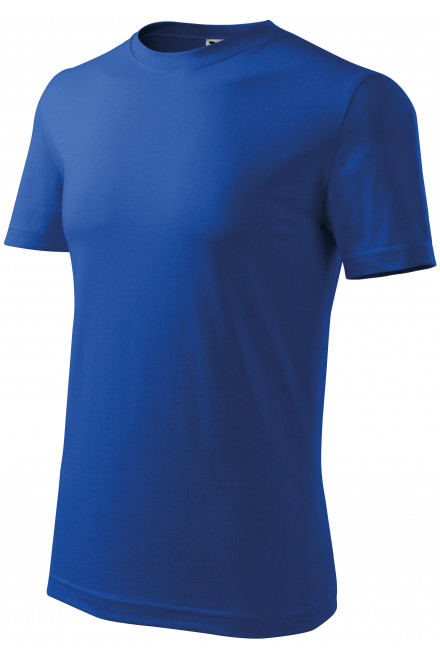 Levné pánské triko klasické, kráľovská modrá, levná modrá trička