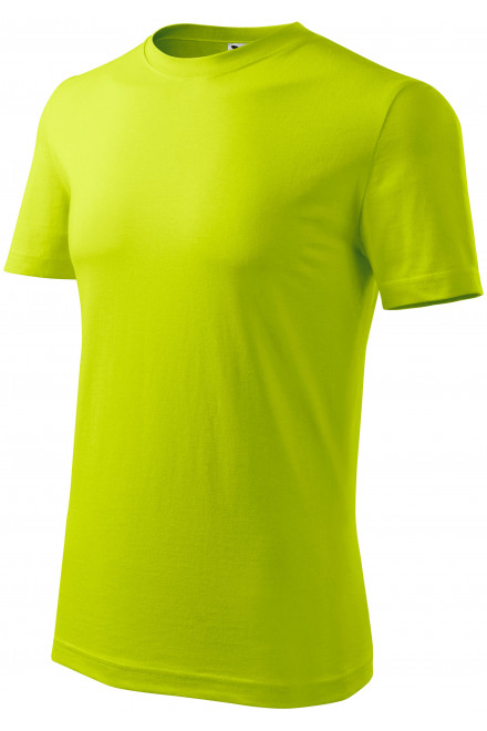 Levné pánské triko klasické, limetková, levná zelená trička