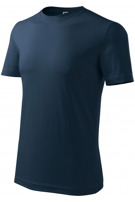 Levné pánské triko klasické, tmavomodrá, levná modrá trička
