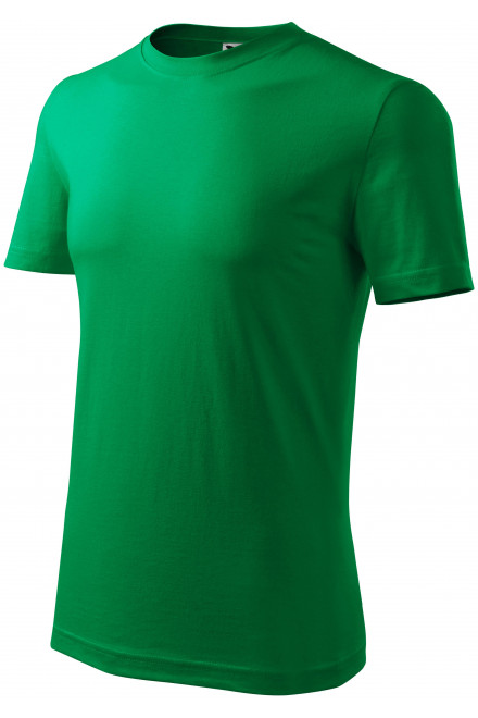 Levné pánské triko klasické, trávově zelená