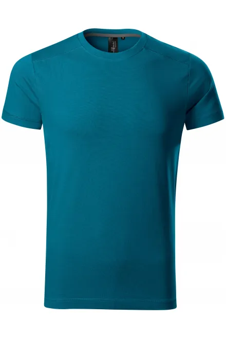 Levné pánské triko ozdobené - petrol blue, L