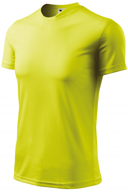 Levné sportovní tričko pro děti, neonová žlutá, levná dětská trička