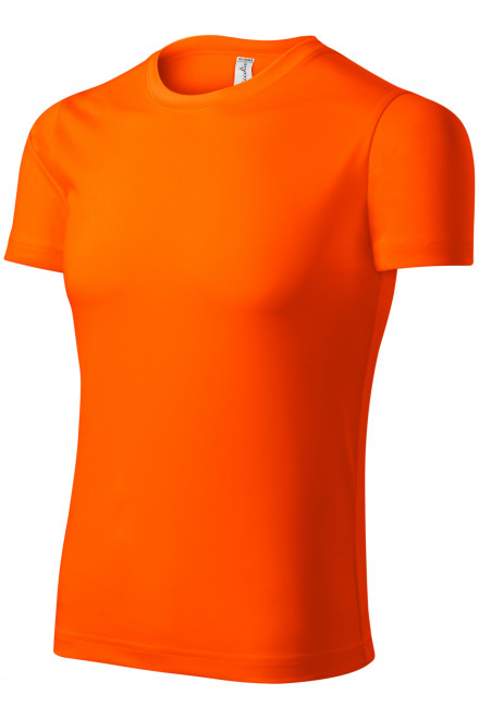 Levné sportovní tričko unisex, neonová oranžová, levná sportovní trička