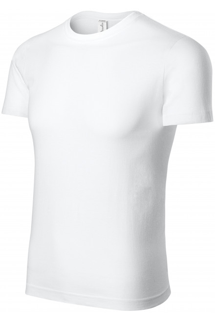 Levné tričko lehké s krátkým rukávem, bílá, levná jednobarevná trička