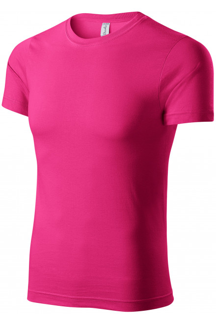 Levné tričko lehké s krátkým rukávem, purpurová, levná trička s krátkými rukávy