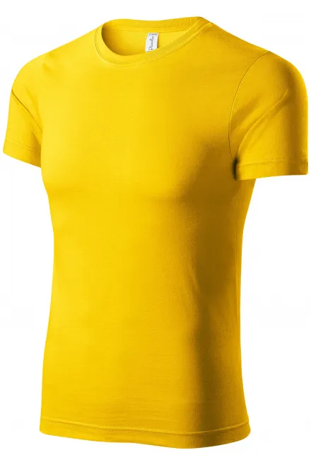 Levné tričko lehké s krátkým rukávem, žlutá