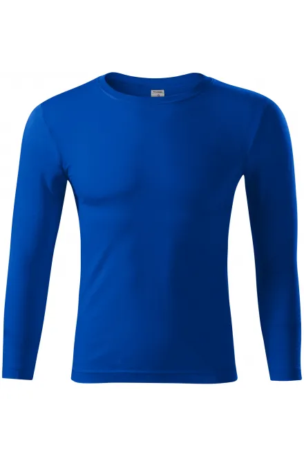 Levné tričko s dlouhým rukávem,  lehčí - kráľovská modrá, L