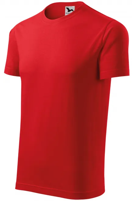 Levné tričko s krátkým rukávem, červená