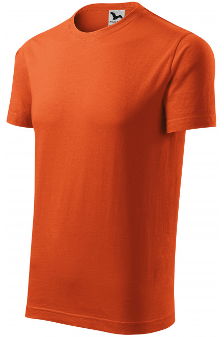 Levné tričko s krátkým rukávem, oranžová, levná bavlněná trička