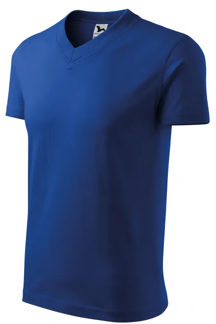 Levné tričko s krátkým rukávem, středně hrubé, kráľovská modrá