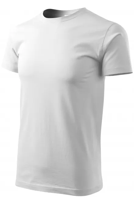 Levné tričko vyšší gramáže unisex, bílá
