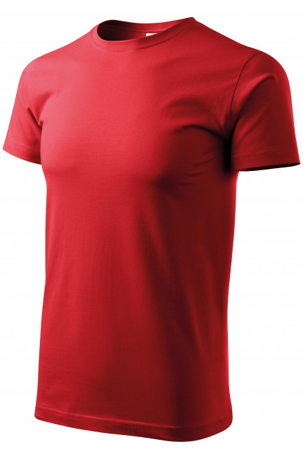 Levné tričko vyšší gramáže unisex, červená
