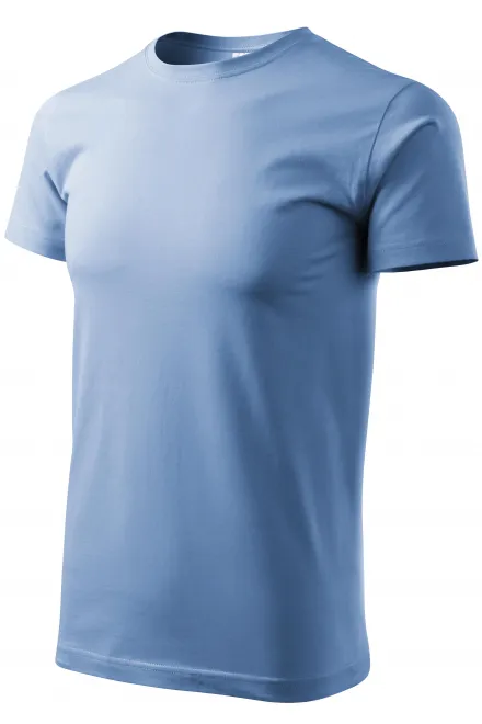Levné tričko vyšší gramáže unisex, nebeská modrá