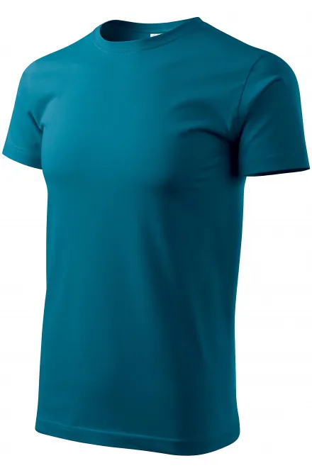 Levné tričko vyšší gramáže unisex, petrol blue
