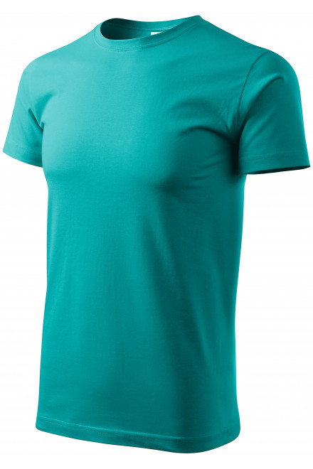 Levné tričko vyšší gramáže unisex, smaragdovozelená, levná trička na potisk