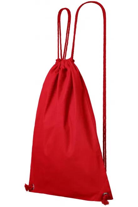 Levný bavlněný lehký batoh, červená