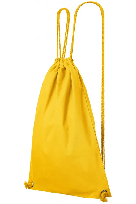 Levný bavlněný lehký batoh, žlutá