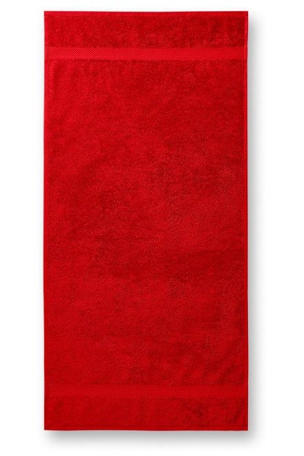 Levný bavlněný ručník hrubší, červená, levné ručníky