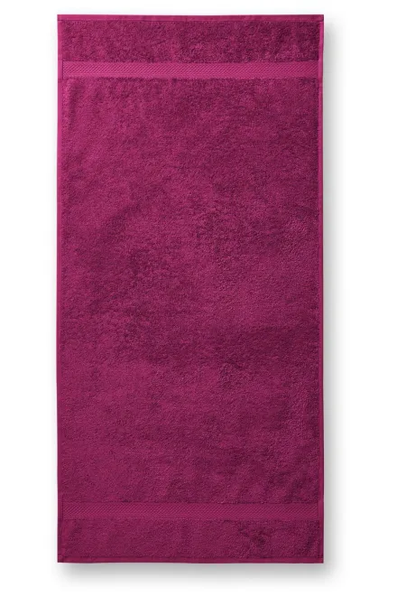 Levný bavlněný ručník hrubší, fuchsia red