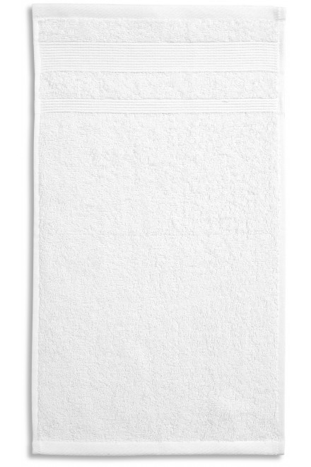 Levný malý ručník z organické bavlny, bílá