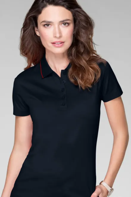 Levná dámská elegantní polokošile mercerovaná, tmavomodrá