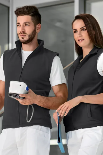 Levná vesta klasická, ebony gray