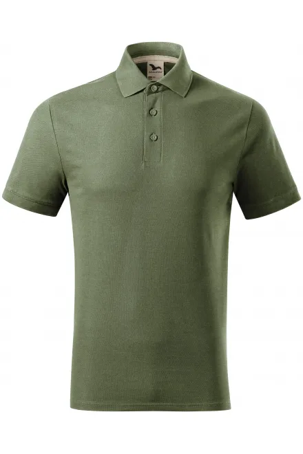 Pánská polokošile z organické bavlny - khaki, XL