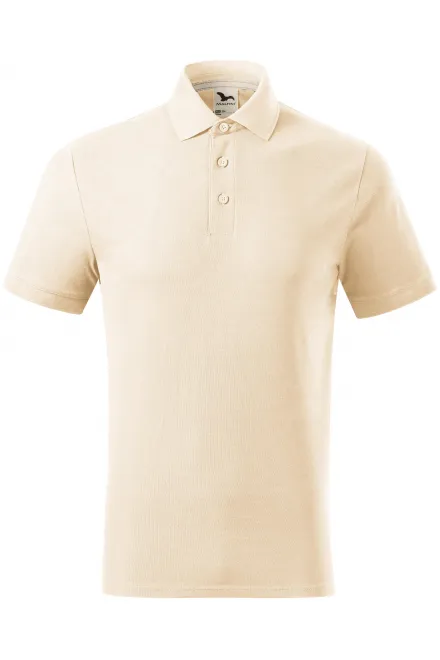 Pánská polokošile z organické bavlny - mandlová, XL