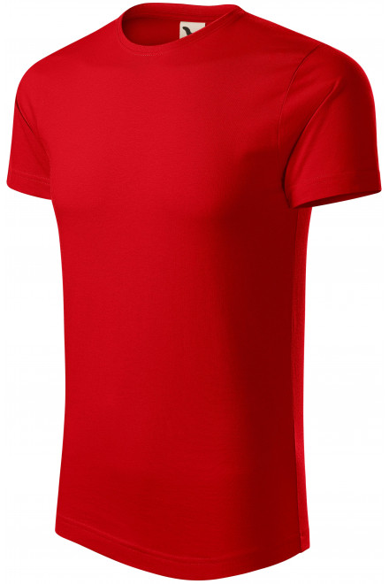 Pánské triko, organická bavlna, červená, levná pánská trička