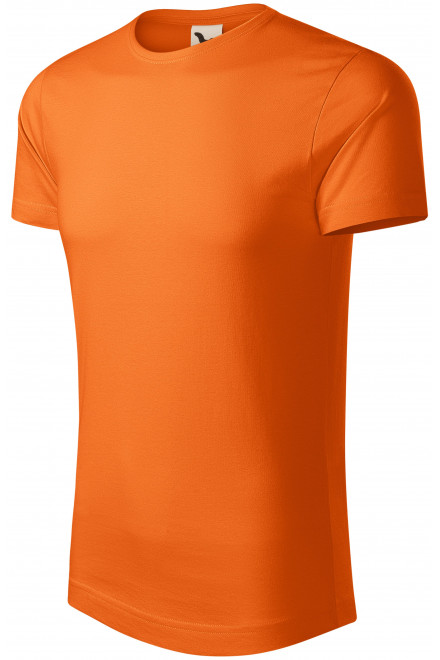 Pánské triko, organická bavlna, oranžová, levná trička na potisk