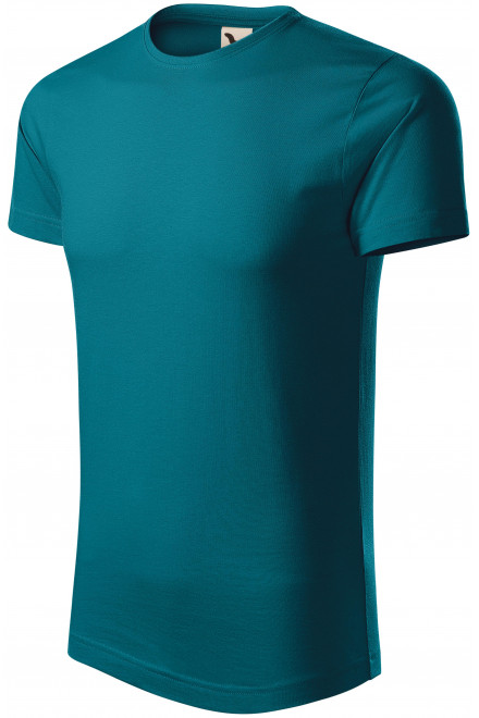 Pánské triko, organická bavlna, petrol blue, levná trička