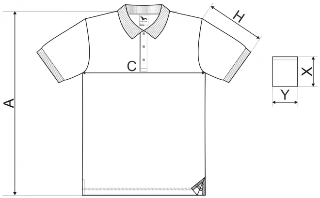 Levná pánská elegantní polokošile - tabulka velikostí