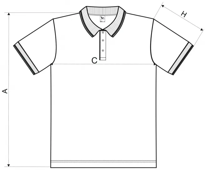 Levná polokošile pro děti - tabulka velikostí