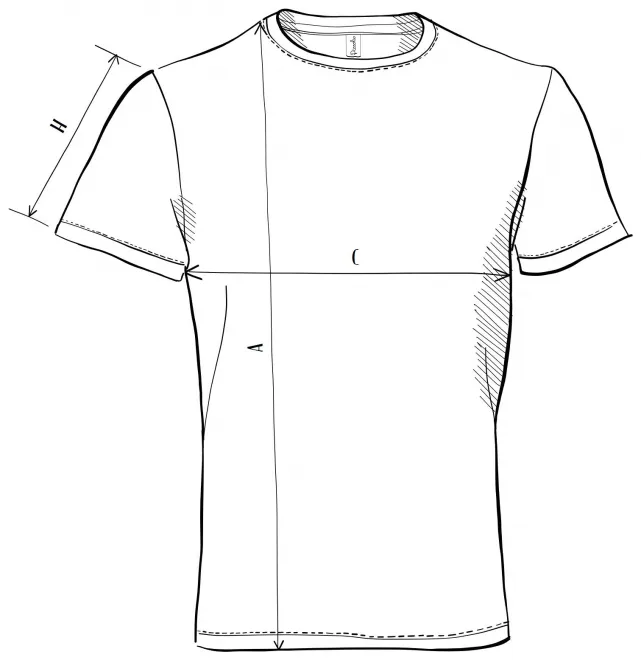 Levné tričko lehké - tabulka velikostí